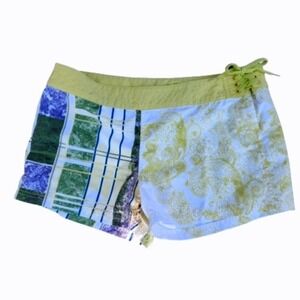 Oakley Womens Board Shorts Size 14 Lime‎ Green Lace Up Swim